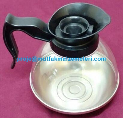 Çay Potu:Filtre çay makinesi cam sürahileri otel tipi filtre çay makinası potlarından polikarbonat malzemeyle imalatı yapılmış filtre çay makinası potunun taban imalatı inox paslanmaz metalden yapılmış olup sıcaklığa ve vurarak kırılmalara karşı dayanıkl